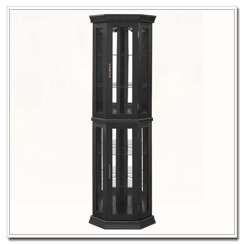 Vitrine de coin lumineuse, Noir