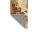 Tapis oriental ovale classique lavable à la machine en brun - reliure beige-748558956