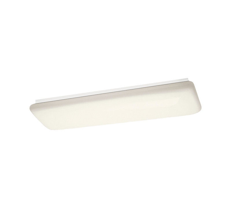 Acrylic LED Flush Mount, 3.25" H x 16" W x 51" D