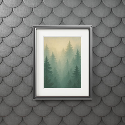 Clinger Single Picture Frame Print