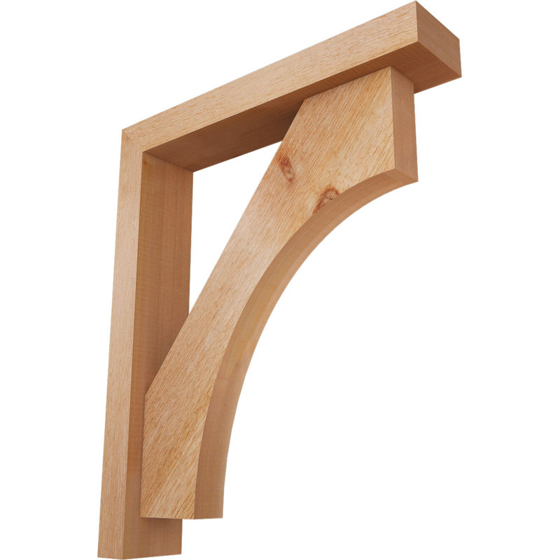 Support Westlake Block avec support décalé, 24 x 20, Cèdre rouge occidental de l 4 po (scié brut)