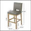 Ensemble de 2 tabourets de comptoir 31 pouces, tissu-1965845060