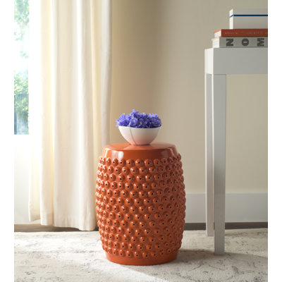 Stella Nail Head Garden Stool 