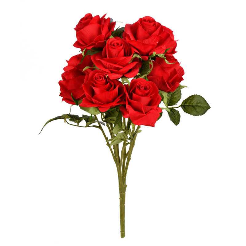 Rosier artificiel 17,5 po, Rouge