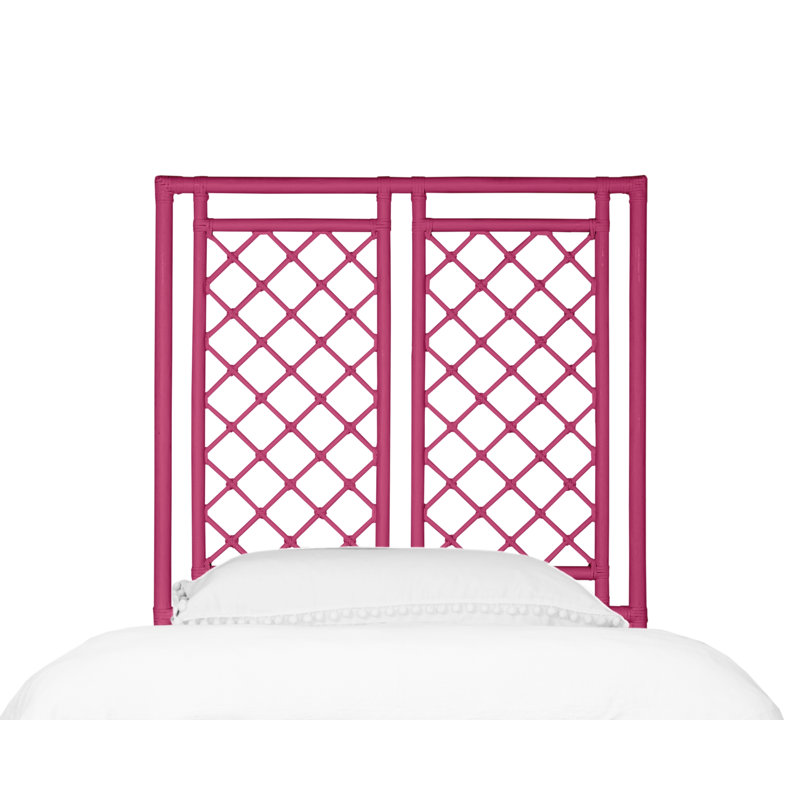 X And Diamond Open-Frame Headboard, Hot Pink, Twin