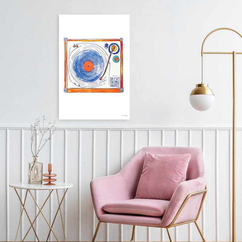 The Timeless Turntable Abstract Art contemporain, H 24 po x l 16 po