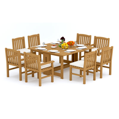 Ensemble repas extérieur pour 8 personnes Devon