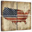Carte des États-Unis en bois Aliaz-109087543