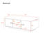 Table basse rectangulaire moderne ultrabrillante, table centrale élégante avec 16 lumières DEL de couleur, table de salon-1057250779