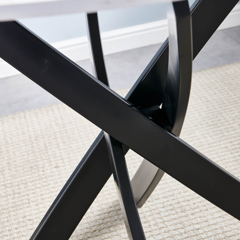 Metal Base Dining Table, 31.5"W x 47"L