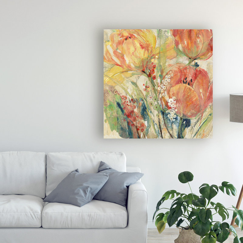 Reproduction d’art sur toile tendue "Spring Tulip Array I" par Timothy e Toole