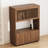 Roanoke 33.46in Double-door Storage Cabinet With External Storage Shelves