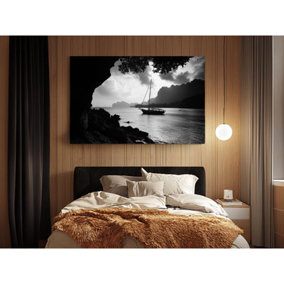 Reproduction sur toile de haute qualité en noir et blanc sur toile - Art mural - Cadeau - décoration murale, reproduction d'art
