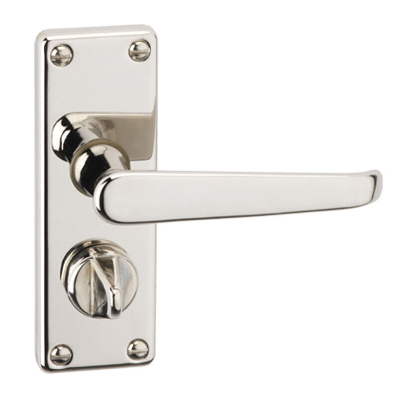 Reversible Door Handle, Polished Nickel Privacy