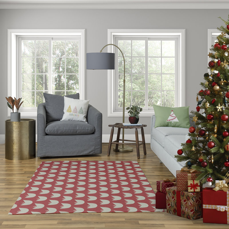 Merry Trees_Sq, Multicolore / doux, 26 po x 26 po, Non