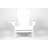 Folding Chair In White With Side Table. Spacious And Relaxing Chair. . To Harsh Weather. Easy Assembly Table, 3, White. Comfortable . Elements. Assemble-1884637648