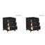 Ensemble de 2 tables de chevet en bois massif Marialana-98271112