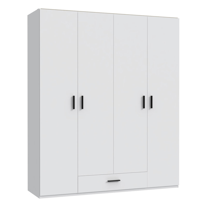 Tamekah 4 Door Manufactured Wood Wardrobe