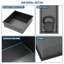Niche de douche en acier inoxydable 12 po x 12 po, noir bronze-1533366532-1533366533