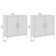 Low Storage Cabinet With Doors - Set Of 2