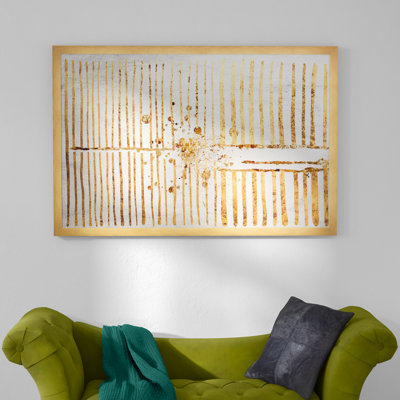 'Love Force Field Gold' Framed Graphic Art Print
