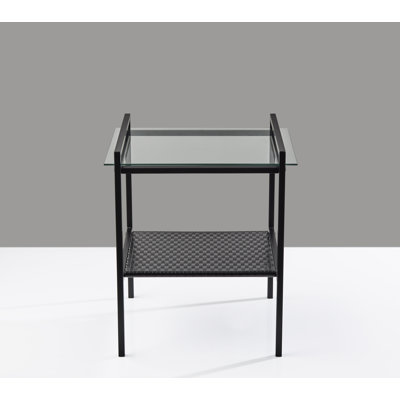 Gaeton Glass Top End Table