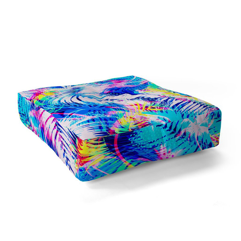 Coussin de plancher marta barragan camarasa abstract tropical