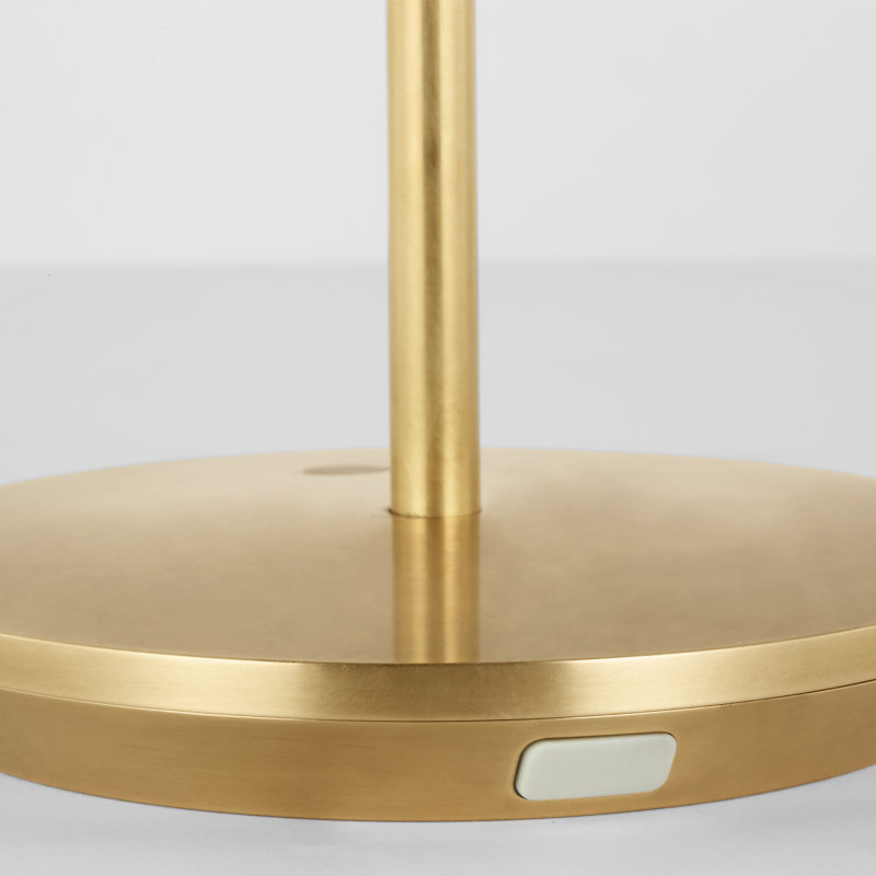Nevis Short Accent Rechargeable Table Lamp, Gold