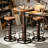 Jermeshia 2 - Person Pine Pedestal Dining Set-1888808958-1888808929