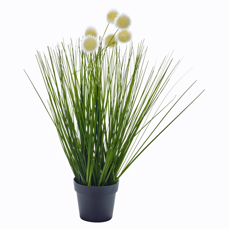 46cm Faux Dandelion Grass in Planter