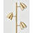Jacob 64 in. Mid-Century Modern 3-Light Adjustable LED Floor Lamp with 3 Metal Cone Shades