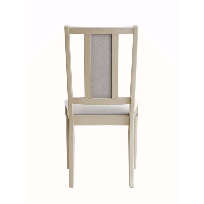 Chaise d'appoint en lin et finition naturelle