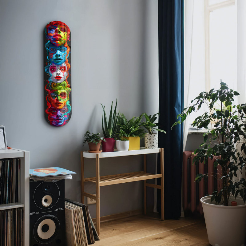 Peinture décorative en verre trempé