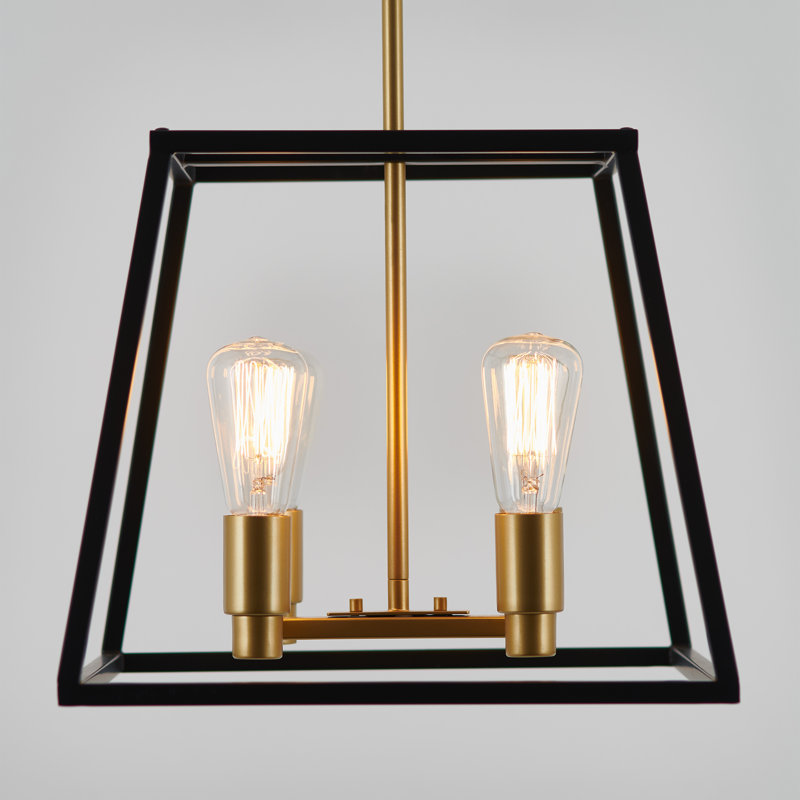 Thela 4 - Light Dimmable Geometric Chandelier, Gold