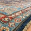Tapis rectangulaire unique de 8 pi x 10 pi bleu / rouge