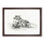 Portrait of a Cow by Jean Bernard - Picture Frame Drawing Print-55602266-55602267
