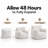 Compression 37"W Soft Teddy Adult Foam Filled Bean Bag Chairs,Ivory White-1958847498