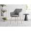 Calley Velvet Bucket Tub Chairs with Tapered Metal Legs and Vertical Stitching-63645335-63645338