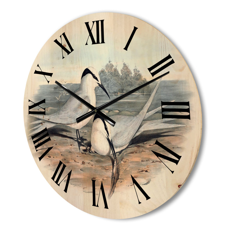 Horloge murale oiseaux en forêt, Moyen