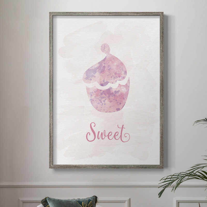 Impression encadrée Sweet - bois massif, H 30 po x l 24 po