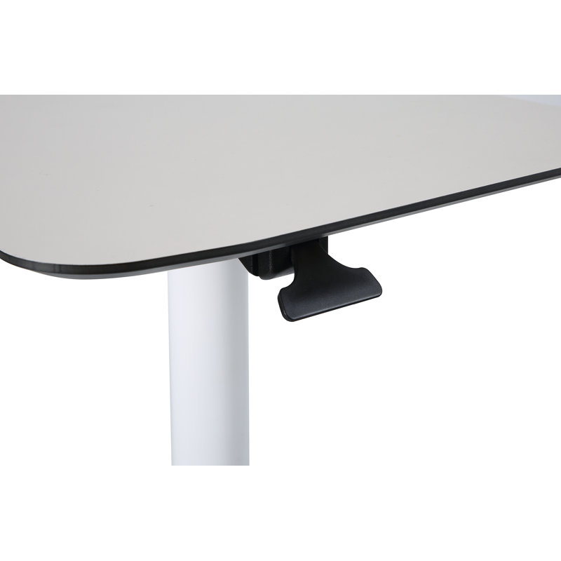 Bureau debout à hauteur réglable péninsule Amilcar, Blanc