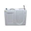 Cabine de baignoire en forme de P sans cadre l 26,5 po x H 42,7 po Flotila-98225081
