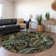 Premium Machine Washable Cerrito AMF533 Black Rug