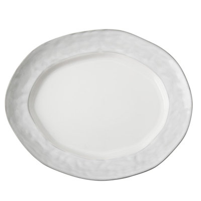 Azores Greige Shimmer Small Oval Platter