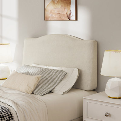 Upholstered Linen Headboard with Adjustable Height