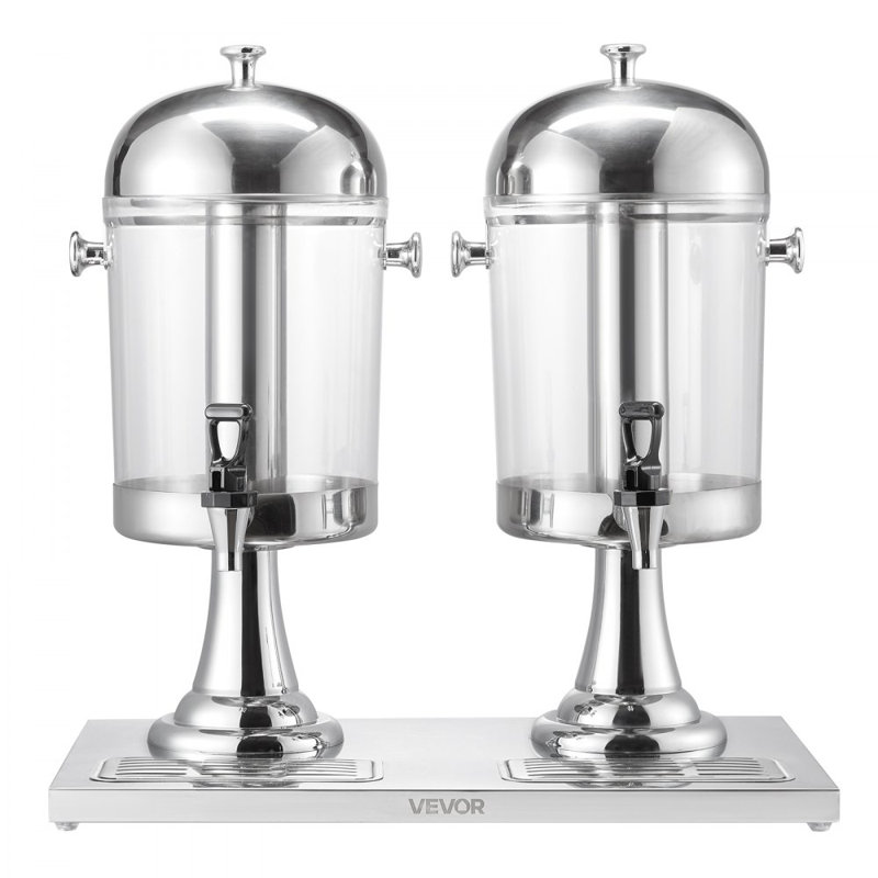 Distributeur de boisson 2,1 gallons pour fête avec plateau à robinet
