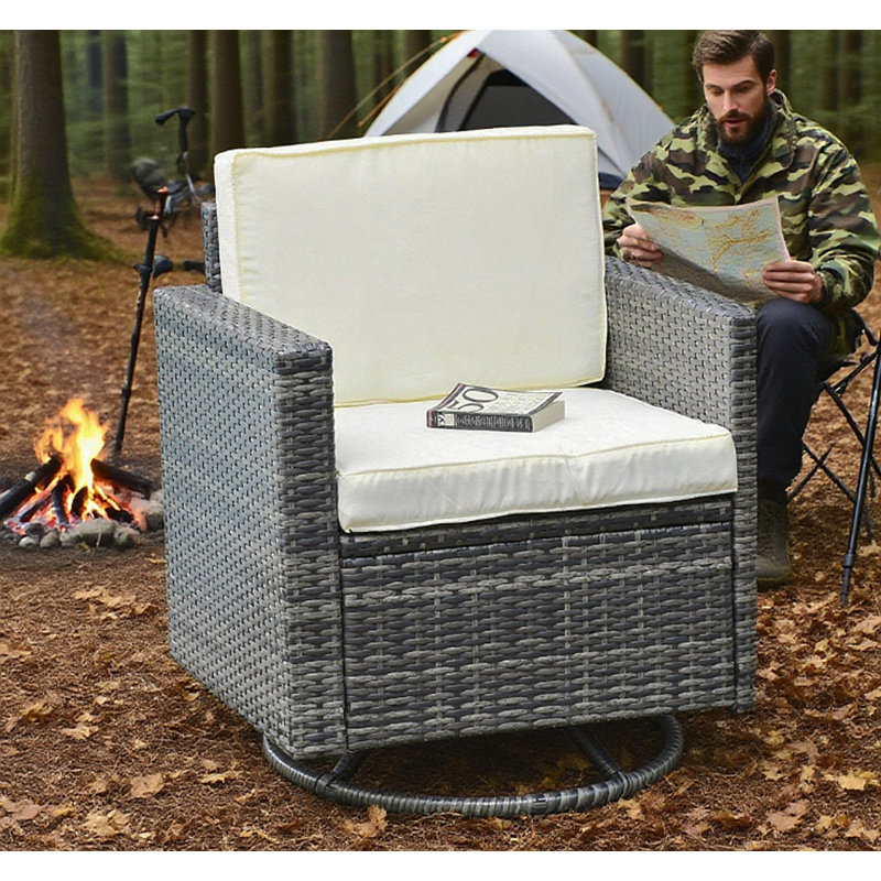 Chaise pivotante en rotin, chaise de salle à manger en osier