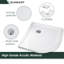 Base de douche ronde 38 po x P 38 po x H 3 po avec ensemble de drain de coin inclus Base de douche blanche