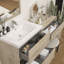Meuble-lavabo mural Aliki avec évier en acrylique renforcé-10898801-25095436