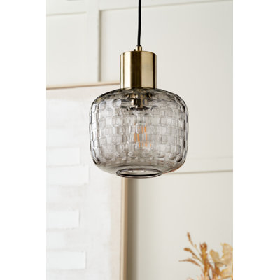 Camille 1 - Light Brushed Gold Pendant